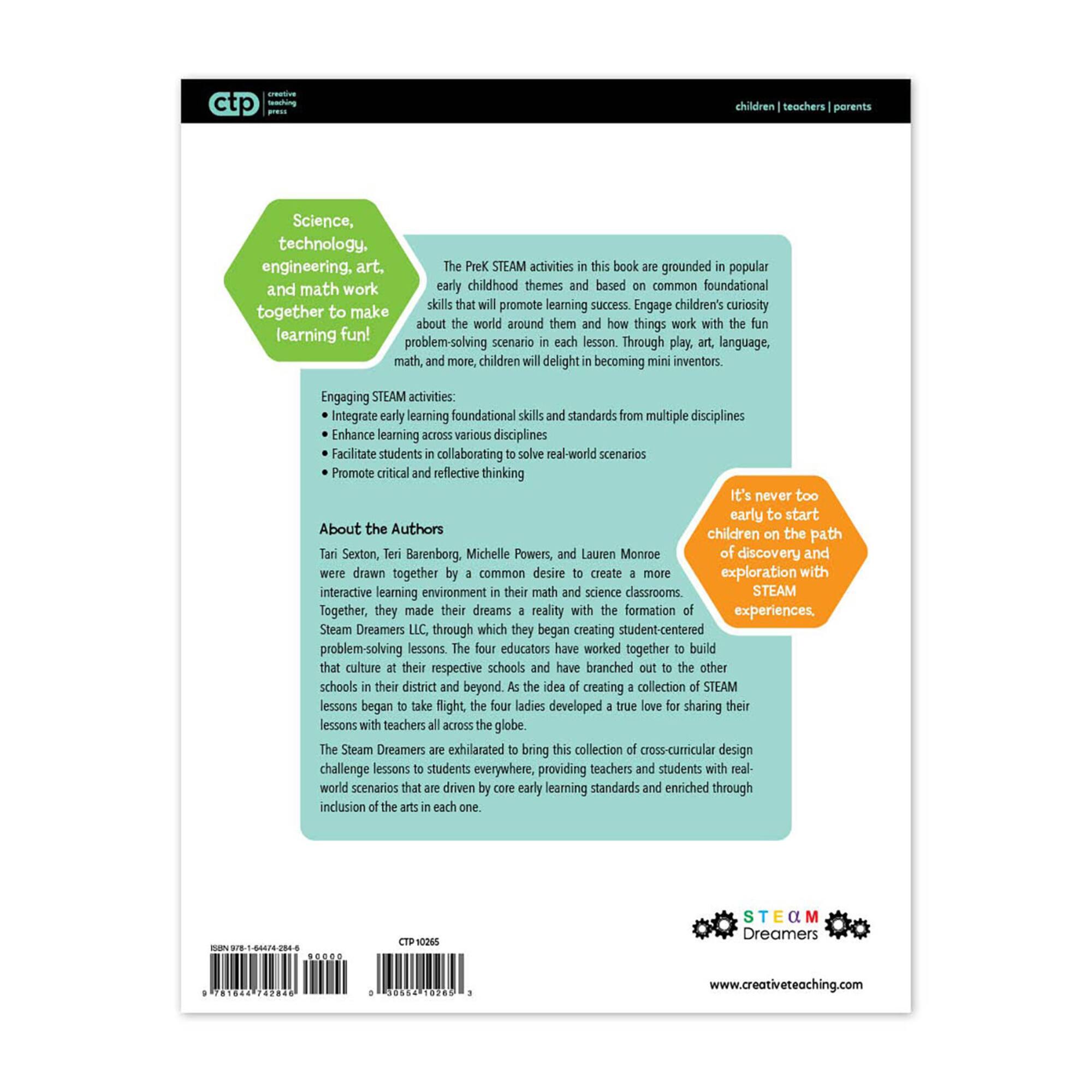 Creative Teaching Press® STEAM Learning Activities, Grade PreK